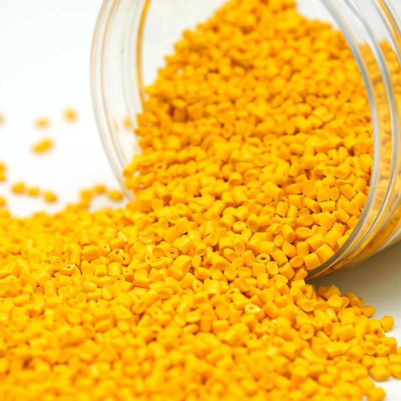 Fully Covered PET Polypropylene Yellow Masterbatch